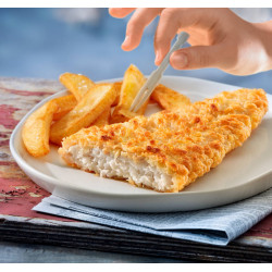 Filet de cabillaud fish and chips préfrit 150-180 g 5 kg