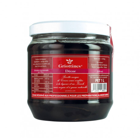 Griottine décor 25 % vol. 1 L