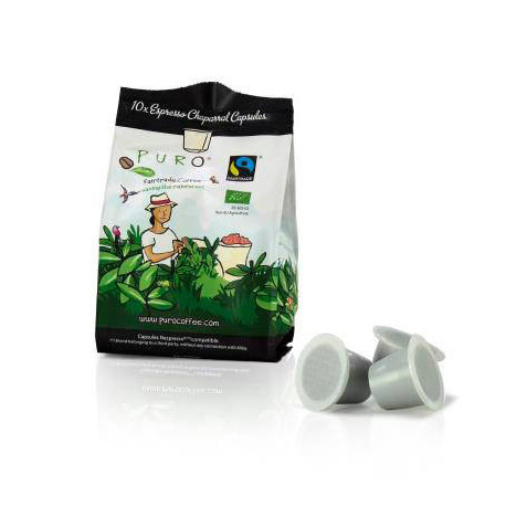 Capsule expresso Puro Chaparral Bio pour machine Nespresso x 10