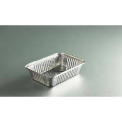 Barquette alu fermable 218x155x46 mm 1100 ml x 100