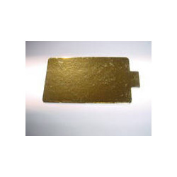 Rectangle en carton or avec languette 95 x 56 mm x 200