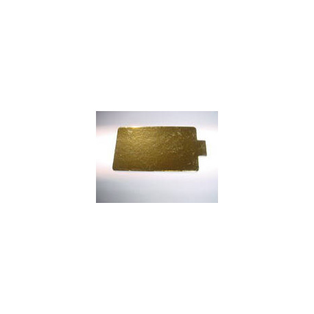 Rectangle en carton or avec languette 95 x 56 mm x 200