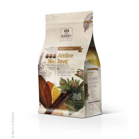 Chocolat de couverture au lait 36 % Ambre Java 5 kg