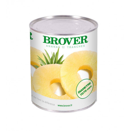 Ananas 12 tranches au sirop léger 4/4