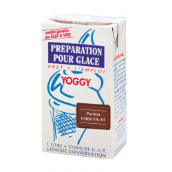 Préparation UHT pour glace au lait Yoggy chocolat 1 L