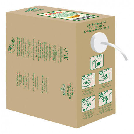 Jus multifruits pressés pasteurisé 3 L