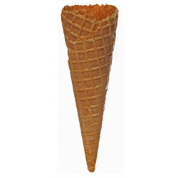 Cornet en gaufre dentelé D 59 cm H 180 cm x208