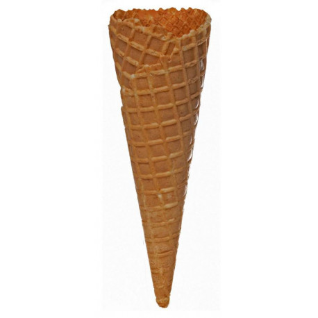 Cornet en gaufre dentelé D 59 cm H 180 cm x208