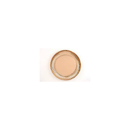 Plat rond creux or 16,5 cm x 50