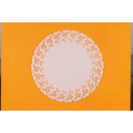 Dentelle Harmony blanche ronde 18 cm x 250