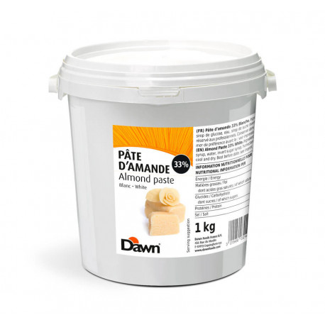 Pâte d'amande blanche 33 % 1 kg