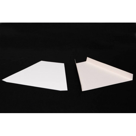 Triangle rainé pour part de quiche 170 x 120 x 20 cm x 250