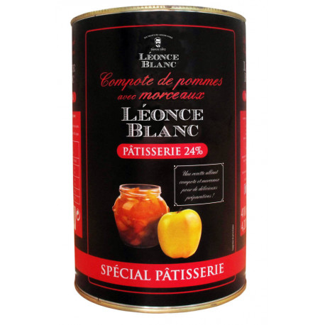 Compote pommes pâtissière 24 % avec morceaux 5/1