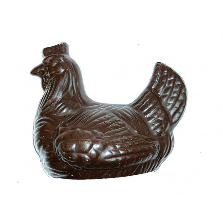 Moulage poule chocolat noir 80 g