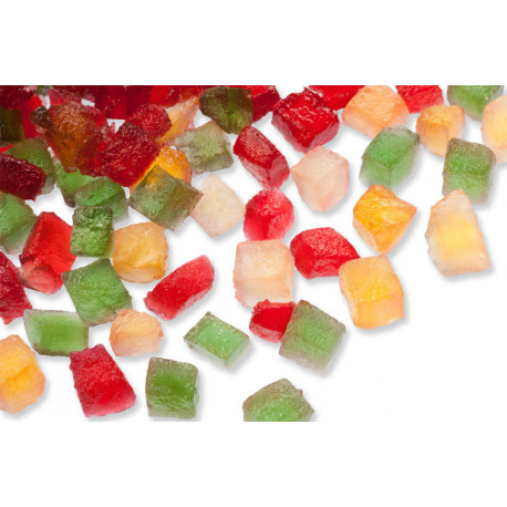 Melon confit tricolore en cubes 6 mm 1 kg