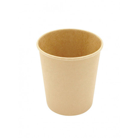 Pot à soupe kraft brun 16 oz 480 ml x 50