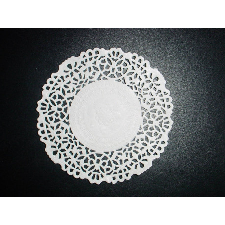 Dentelle Classic blanche ronde 10 cm FSC x 250