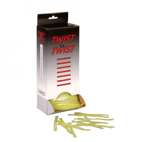 Attache de fermeture jaune Twist 9 mm x 2000