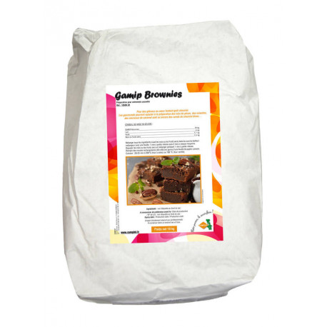 Préparation pour entremets Gamip brownies 10 kg