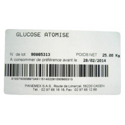 Glucose atomisé 25 kg