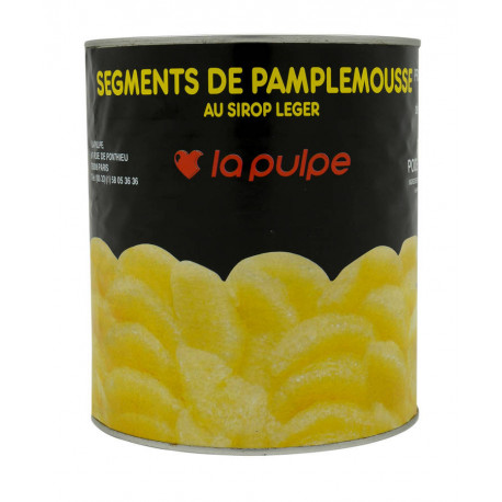 Segment de pamplemousses au sirop 3/1