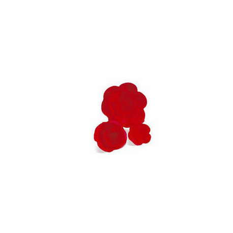 Rose en azyme petit modèle rouge x 100