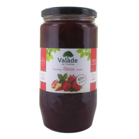 Confiture extra de fraises 45 % 1 kg