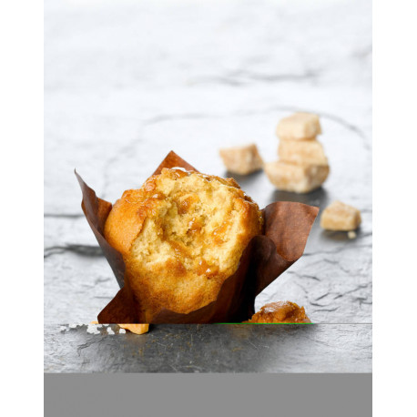 Muffin tulipe premium caramel au beurre salé 122 g x 15