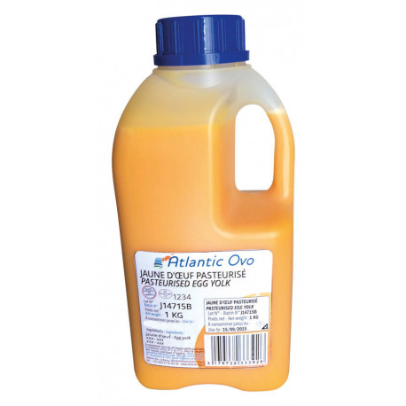 Jaune d'oeuf liquide pasteurisé 1 kg