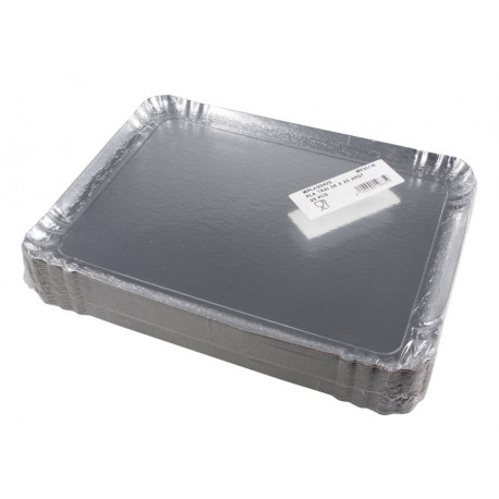 Plateau traiteur argent 340 x 250 mm x 25
