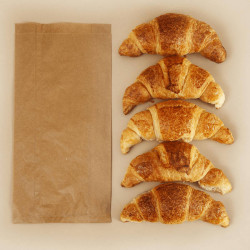 Sac croissant kraft brun 170 x 70 x 350 mm x 1000
