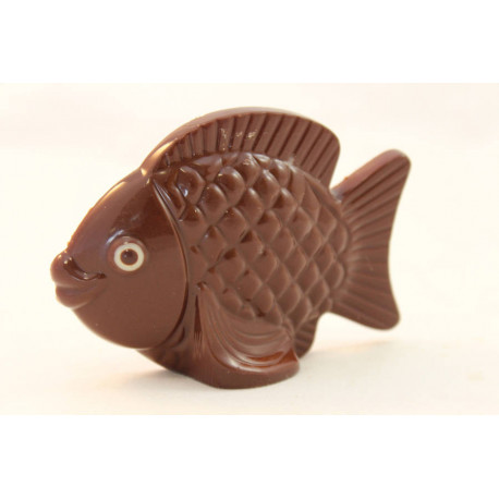 Moulage poisson bubulles 8 cm chocolat noir 60 g