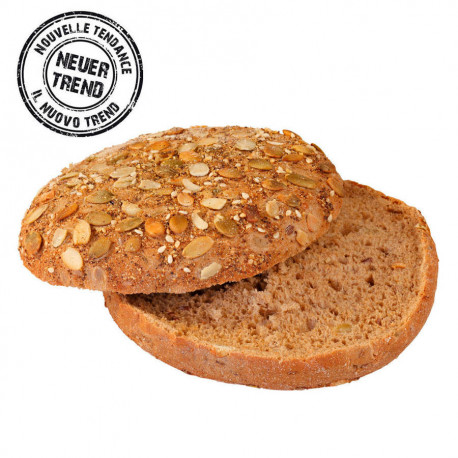 Pain burger au potiron cuit et tranché100 g