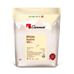 Chocolat de couverture blanc ivoire 35% cacao 5 kg