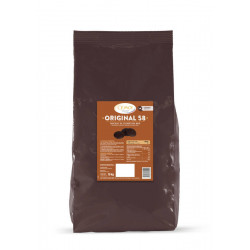 Chocolat de couverture noir 55 % en palets 10 kg