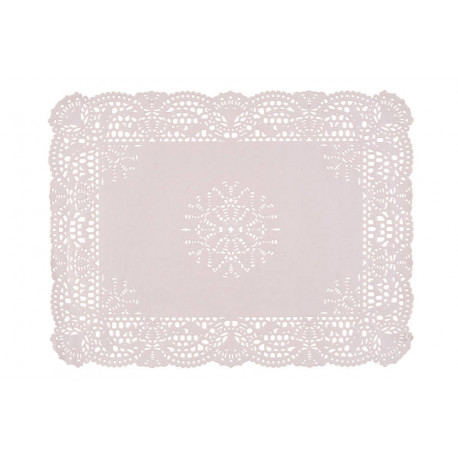 Dentelle Classic blanche rectangle 40 x 50 cm x 250