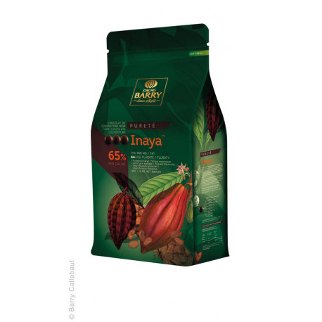 Chocolat de couverture noir 65 % cacao Inaya 1 kg