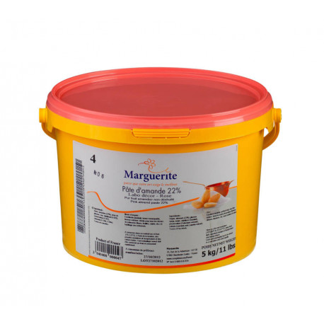 Pâte d'amande rose 22 % pour décor 5 kg