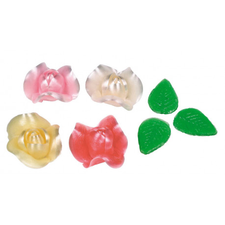 Rose confiseur en sucre x 24