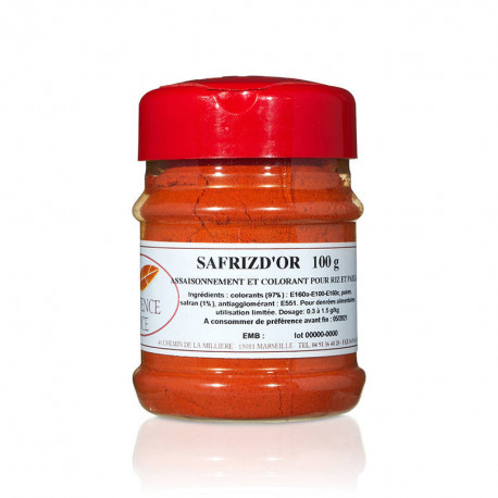 Assaisonnement et colorant Safrizd'or 100 g