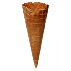 Cornet en gaufre dentelé D 60 mm H 157 mm x 272
