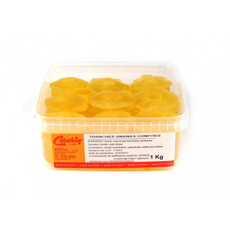 Ananas confit en tranches 1 kg
