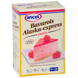 Préparation pour mousse bavaroise fraise Alaska-Express 1 kg