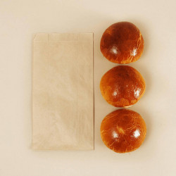 Sac croissant kraft brun 140 x 70 x 270 mm x 1000
