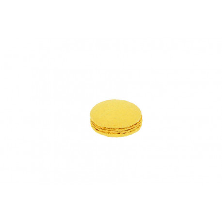 Macaron gourmand au citron décor doré 55 g