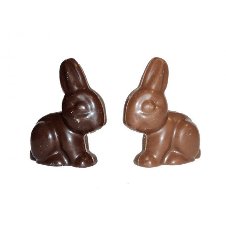 Moulage lapin praline-noisette-chocolat noir 1100 g