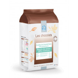 Chocolat blanc 23% beurre de cacao en gouttes 7500/kg 5 kg