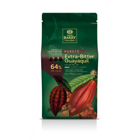 Chocolat de couverture noir 64 % cacao Extra-Bitter Guayaquil 10 kg