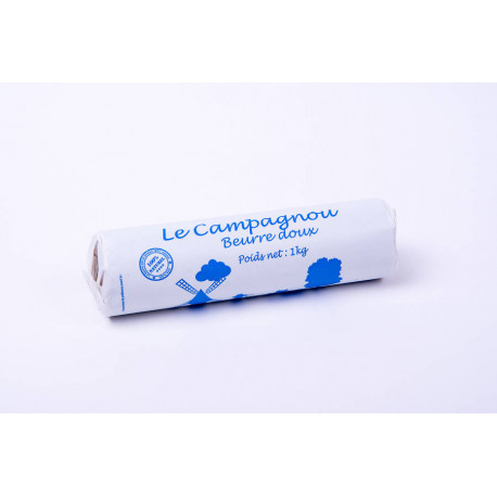 Beurre doux campagnou rouleau 82 % MG 1 kg