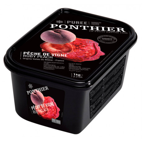 Purée pêche de vigne sucrée 1 kg